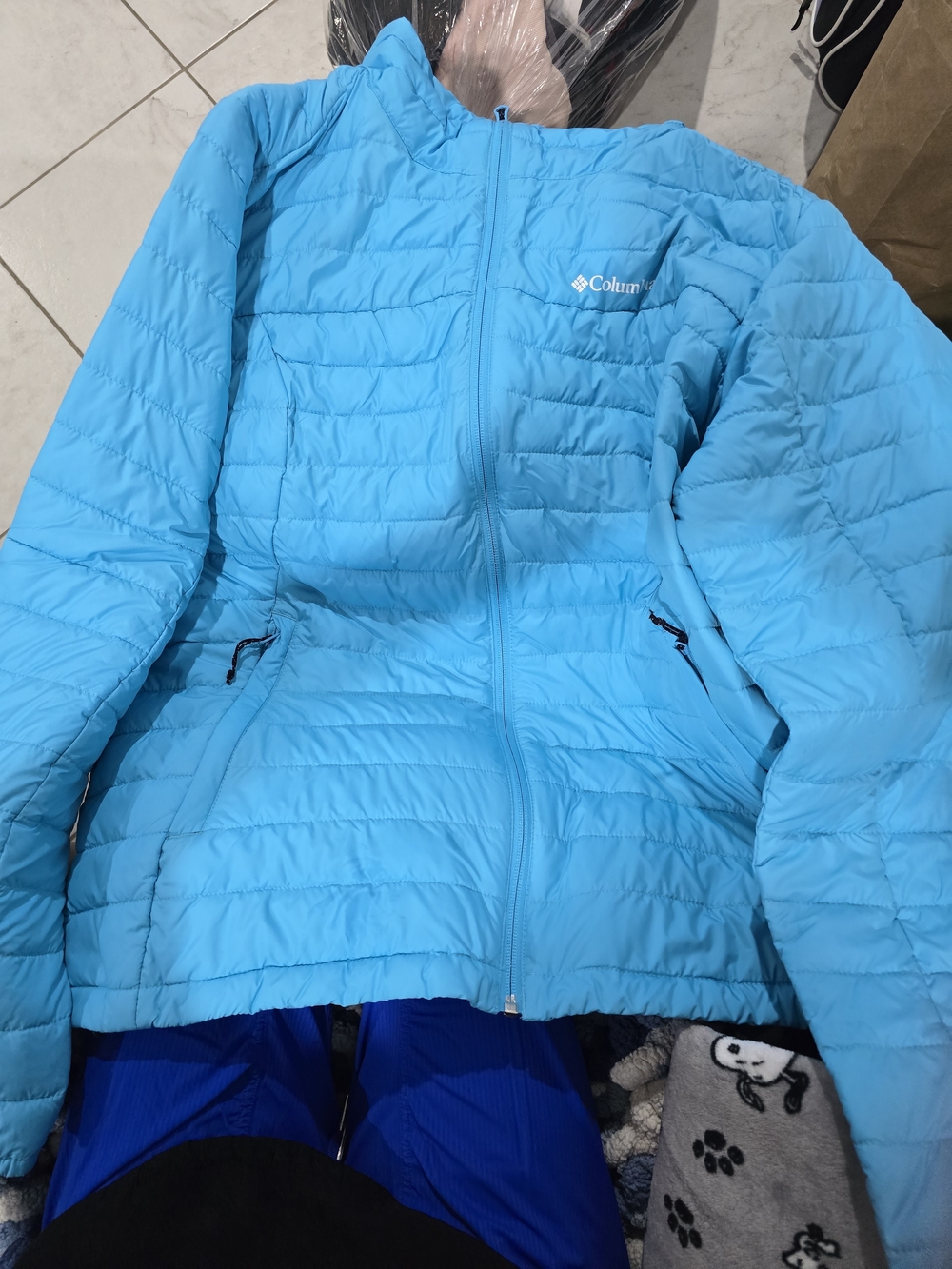 Columbia Women's Bright Turquoise Quilted Puffer Jacket